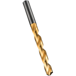 Series R510 CDX Carbide Straight Shank Jobber Drill - TiN Coated - Metric