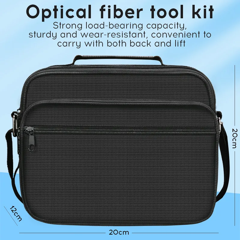 COMPTYCO Fiber End Face Cleaning Kit Set 400X Fiber Magnifier MPO Cleaning Pen Red Cleaning Box 14 Piece Set