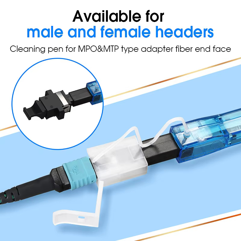 COMPTYCO AUA-M600 One-Click Cleaner Tool Fiber Optic Cleaning Pen 600 times MPO MTP connectors Pen type Fiber Optic Cleaner