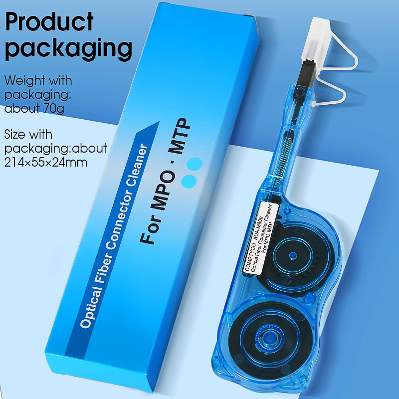 COMPTYCO AUA-M600 One-Click Cleaner Tool Fiber Optic Cleaning Pen 600 times MPO MTP connectors Pen type Fiber Optic Cleaner