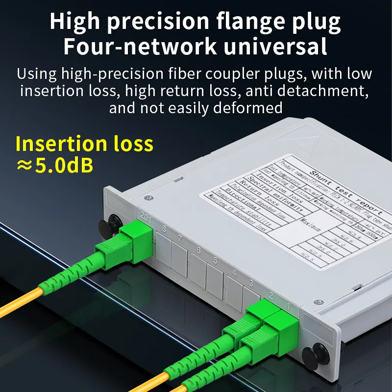 COMPTYCO fiber optic splitter 1/8 plug-in card splitter 1/2/4/8/16/32/64splitter network level SC UPC/APC