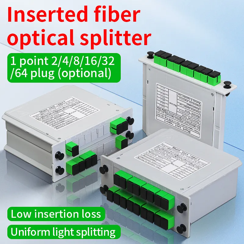 COMPTYCO fiber optic splitter 1/8 plug-in card splitter 1/2/4/8/16/32/64splitter network level SC UPC/APC