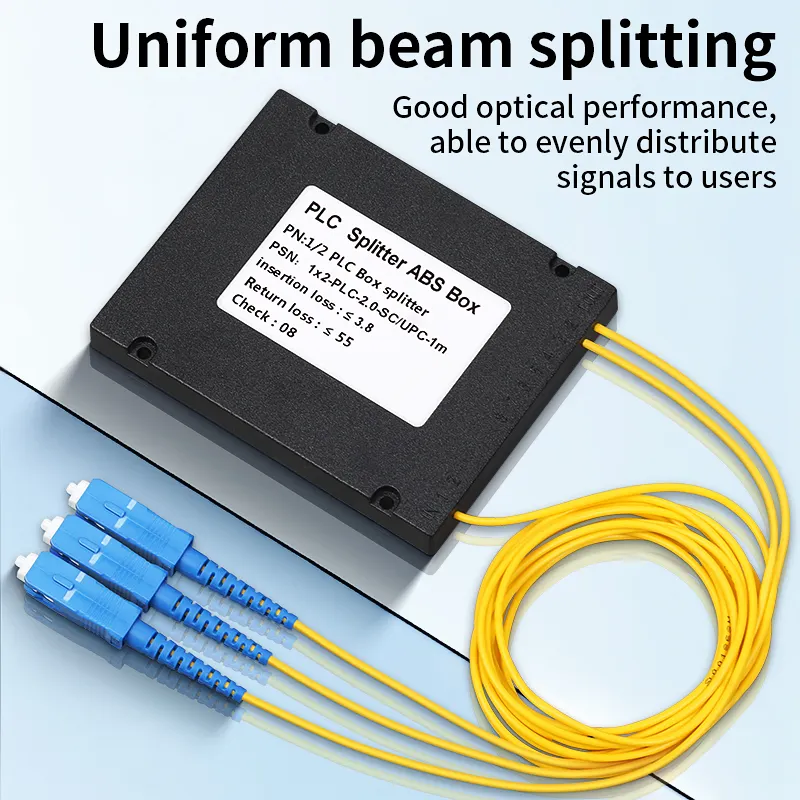 COMPTYCO SC UPC/APC 1/4 box optical splitter1/2/4/8/16/32/64 splitter Network level fiber optic splitter