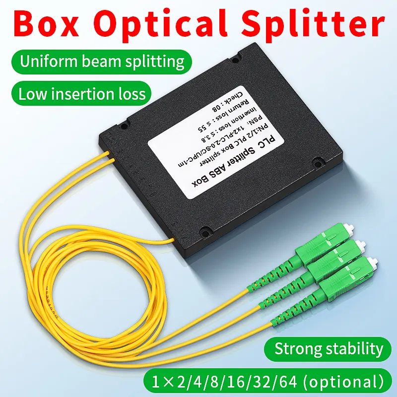COMPTYCO 1 minute 2 box optical splitter 1 minute 2/16/32/64 splitter Network grade SC APC/UPC fiber optic splitter
