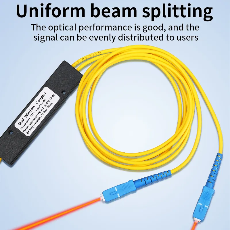 CMPTYCOO SC UPC 1/2 fiber optic splitter Fiber optic splitter 1/2 tail fiber tapered network level SC APC/FC-UPC