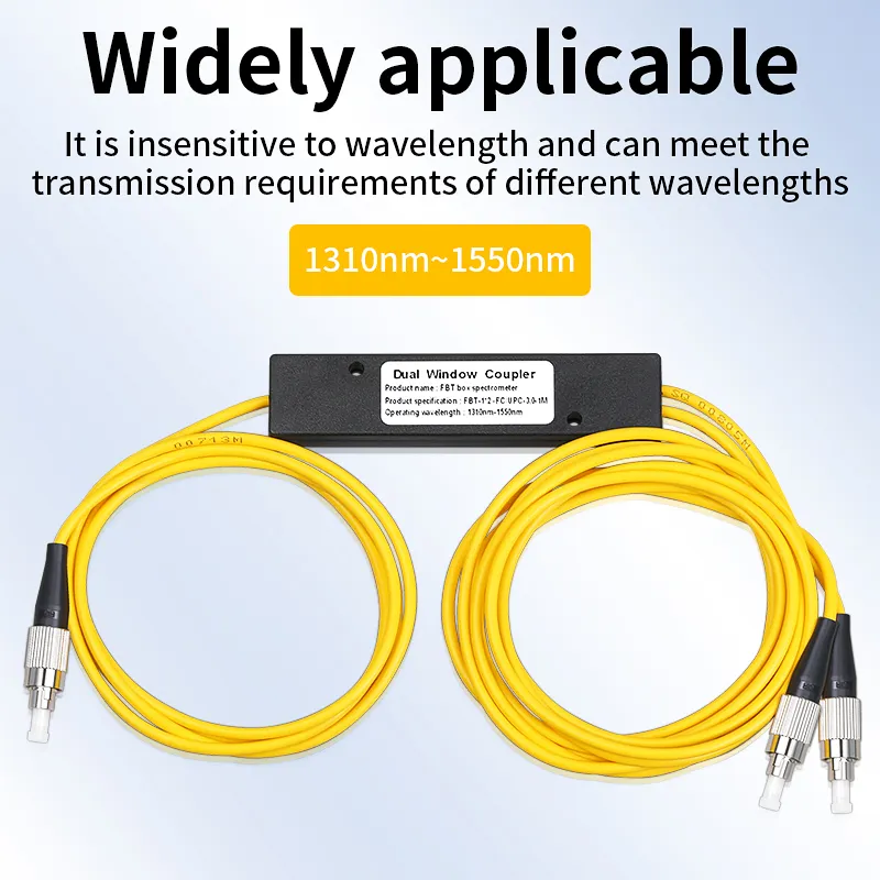 CMPTYCOO 1/2 Fiber Optic Divider FC UPC Fiber Optic Divider 1/2 Tail Fiber Cone Network Grade SC UPC/APC