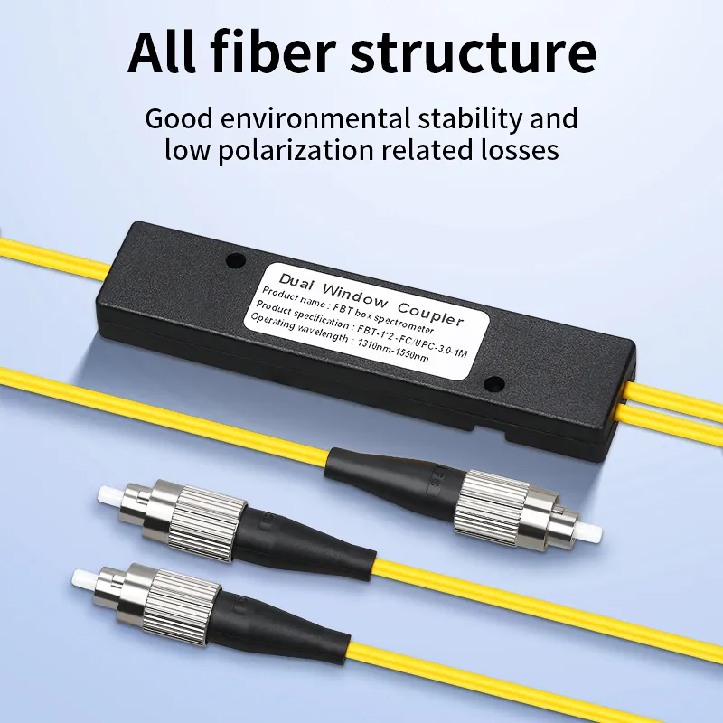 CMPTYCOO 1/2 Fiber Optic Divider FC UPC Fiber Optic Divider 1/2 Tail Fiber Cone Network Grade SC UPC/APC