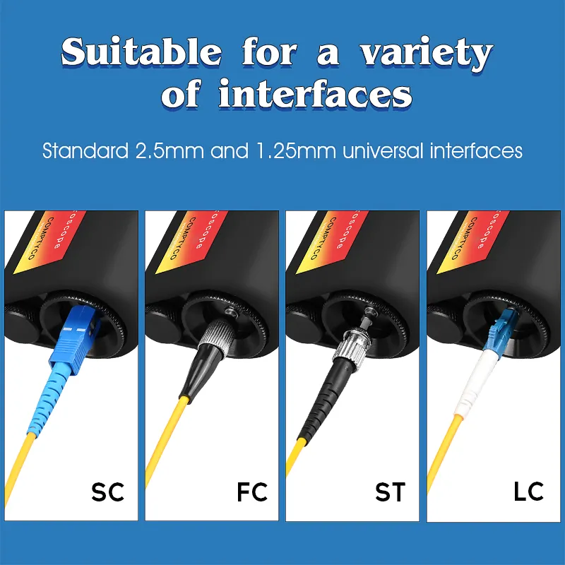 COMPTYCO AUA-200XD fiber end face magnifier fiber optic inspection instrument SC/FC/ST/LC interface Fiber Optic Microscope