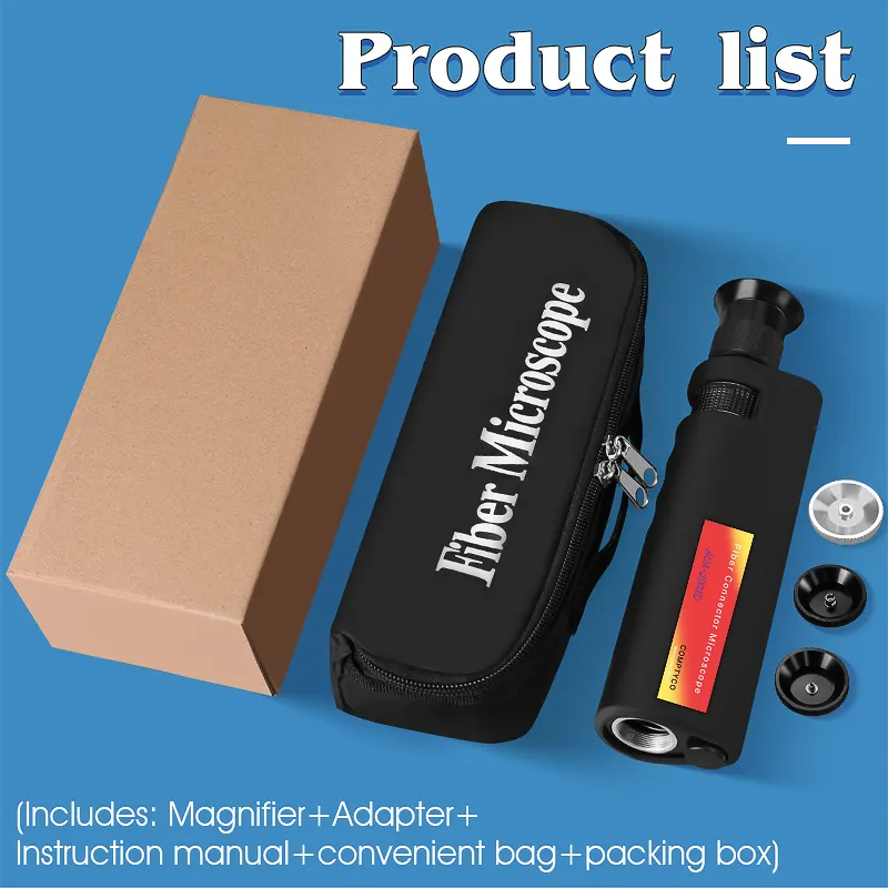 COMPTYCO AUA-200XD fiber end face magnifier fiber optic inspection instrument SC/FC/ST/LC interface Fiber Optic Microscope