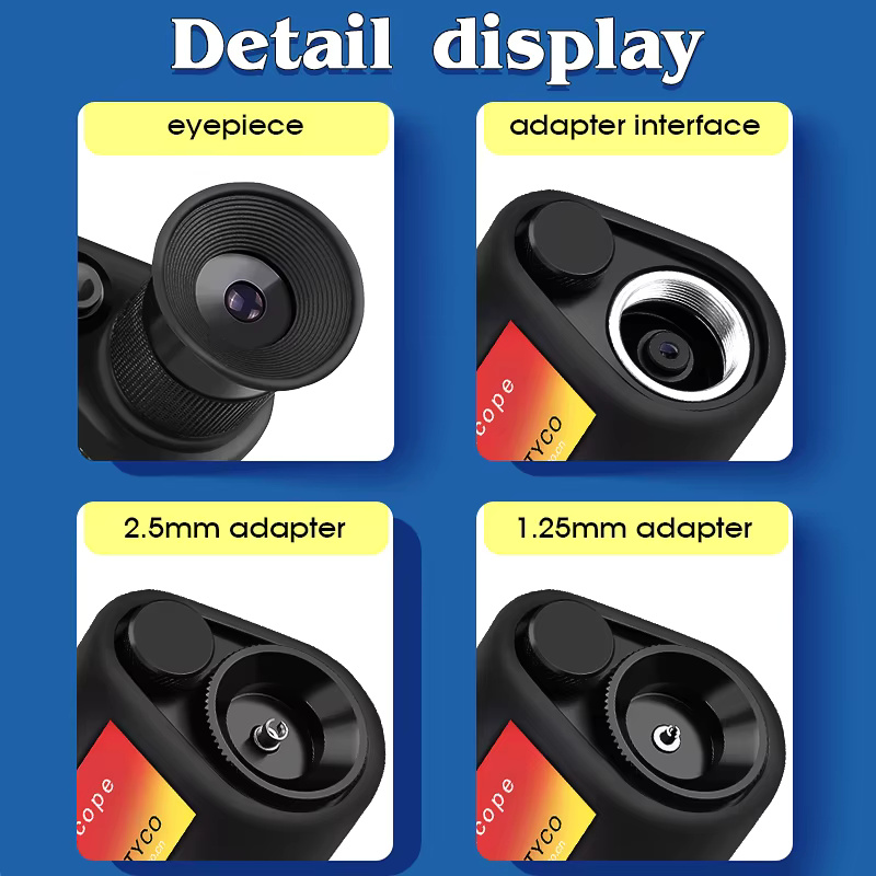 COMPTYCO AUA-400X fiber end face magnifier 400X fiber optic inspection instrument SC/FC/ST/LC interface Fiber Optic Microscope