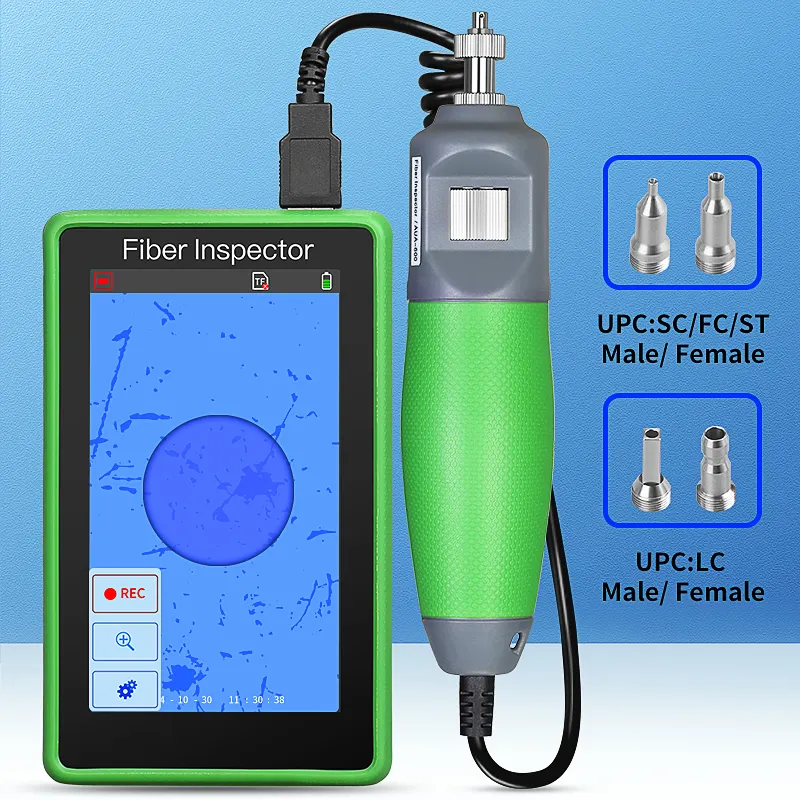 COMPTYCO L-600 Fiber optic cleaner 400X Fiber optic microscope 5-inch HD touch screen Inspection Probe Fiber end face detector