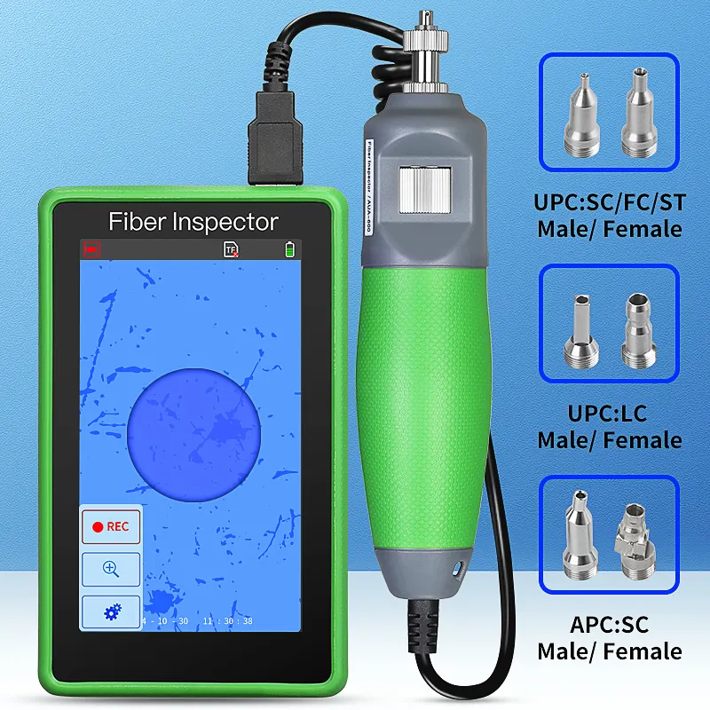 COMPTYCO L-600 Fiber optic cleaner 400X Fiber optic microscope 5-inch HD touch screen Inspection Probe Fiber end face detector