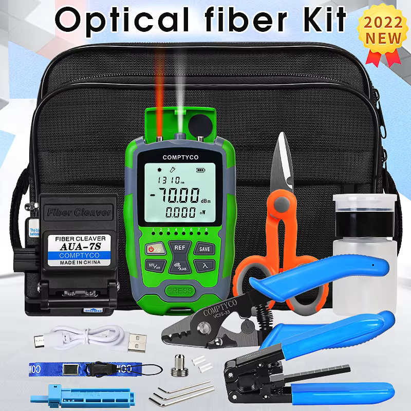 COMPTYCO AUA-MC70 rechargeable Optical power meter red light source all-in-one machine 15mw - 70+~10dbm optical fiber tool kit