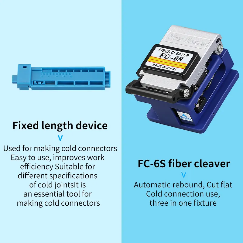 COMPTYCO affordable FTTH fiber cold junction kit with fiber power meter visual fault locator fiber cutting kit