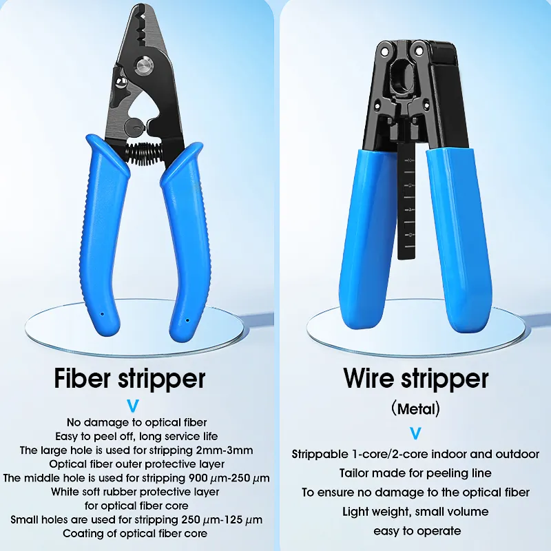 COMPTYCO FTTH Fiber Optic Cold Splicing Kit with Fiber Optic Power Meter Visual Fault Locator Fiber Cutting Kit