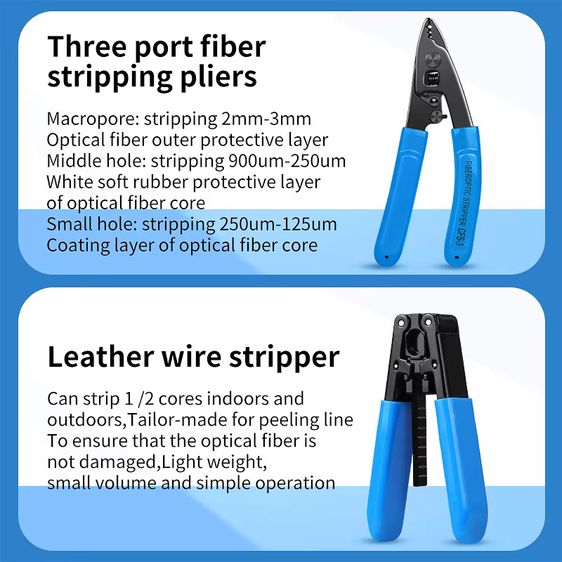 FTTH Fiber Tool Set with Recharge OPM VFL Optical Power Meter Visual Fault Locator Fiber Cleaver de fibre optique Fiber Tool Kit