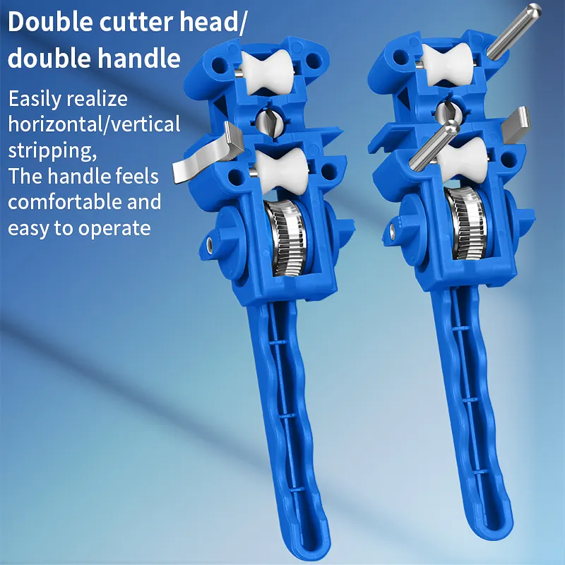 COMPTYCO AUA-F9 Blue Fiber Stripper 8-30mm Longitudinal and Transverse Fiber Optic Cable Stripper Cable Cutter