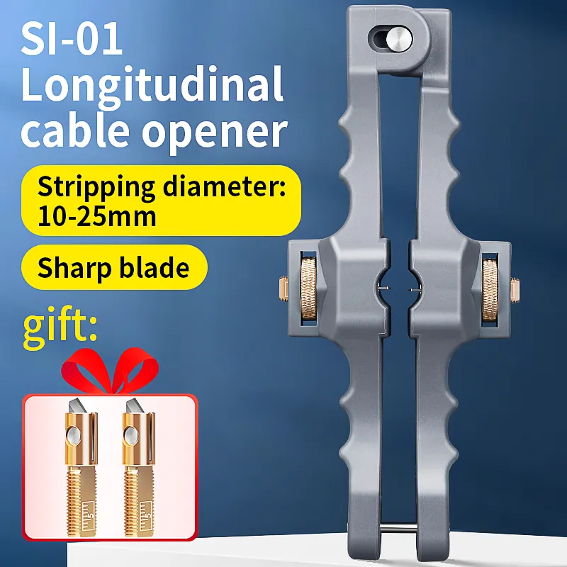 COMPTYCO Affordable Economy SI-01 Fiber Stripper 10-25MM Fiber Optic Cable Longitudinal Stripper ﻿