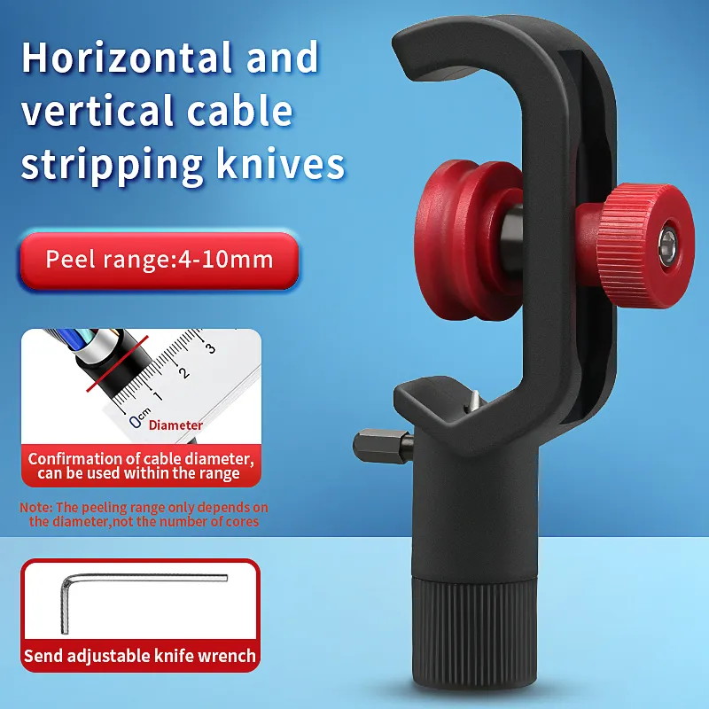 COMPTYCO affordable horizontal and vertical cable cutting knife 4-10MM cable stripping knife fiber stripping knife armored cable stripping knife