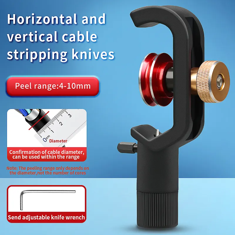 COMPTYCO Horizontal and Vertical Cable Opener 4-10MM Cable Stripping Knife Fiber Stripping Knife Armor Cable Stripping Knife Sky Window Opener