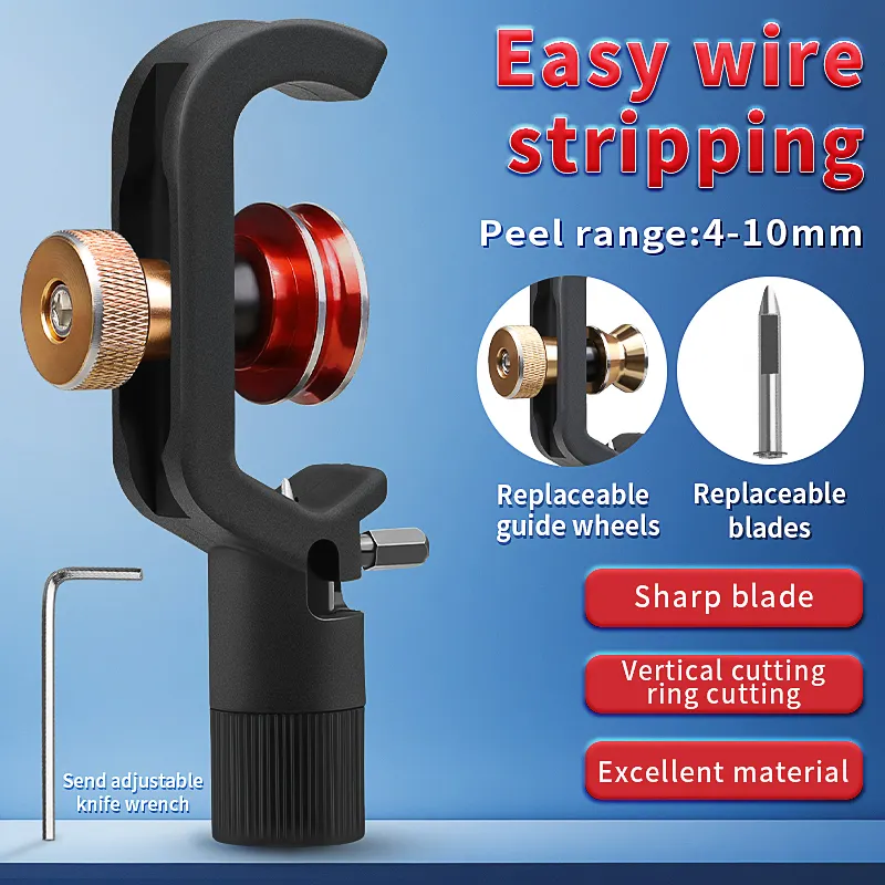 COMPTYCO Horizontal and Vertical Cable Opener 4-10MM Cable Stripping Knife Fiber Stripping Knife Armor Cable Stripping Knife Sky Window Opener