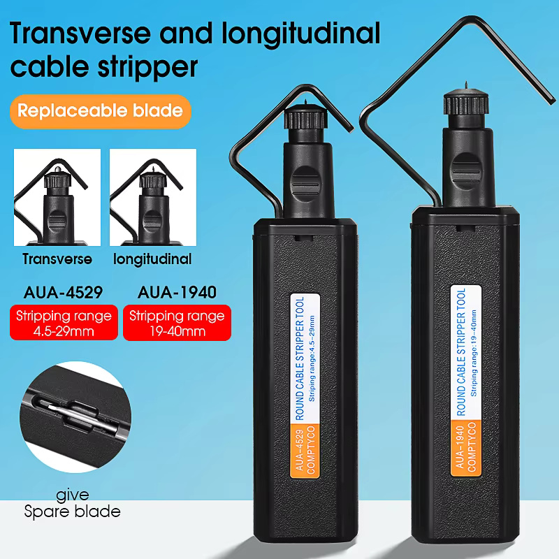 COMPTYCO AUA-4529/1940 fiber optic stripper 4.5-29mm/19-40mm longitudinal and transverse fiber optic cable opener cable stripper