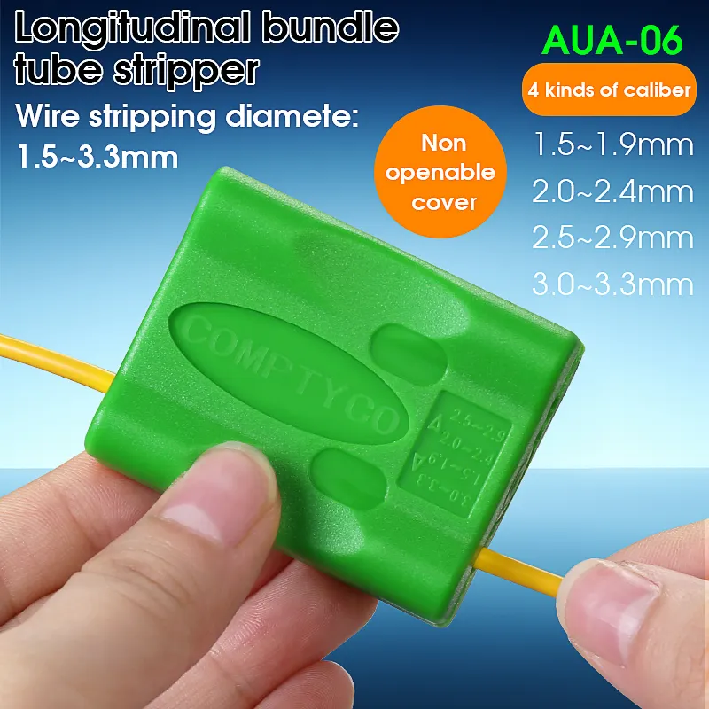 COMPTYCO AUA-06 fiber tool loose tube slitting machine 1.5-3.3mm longitudinal cutting without opening cover with lettering peeling machine leather fiber peeling machine