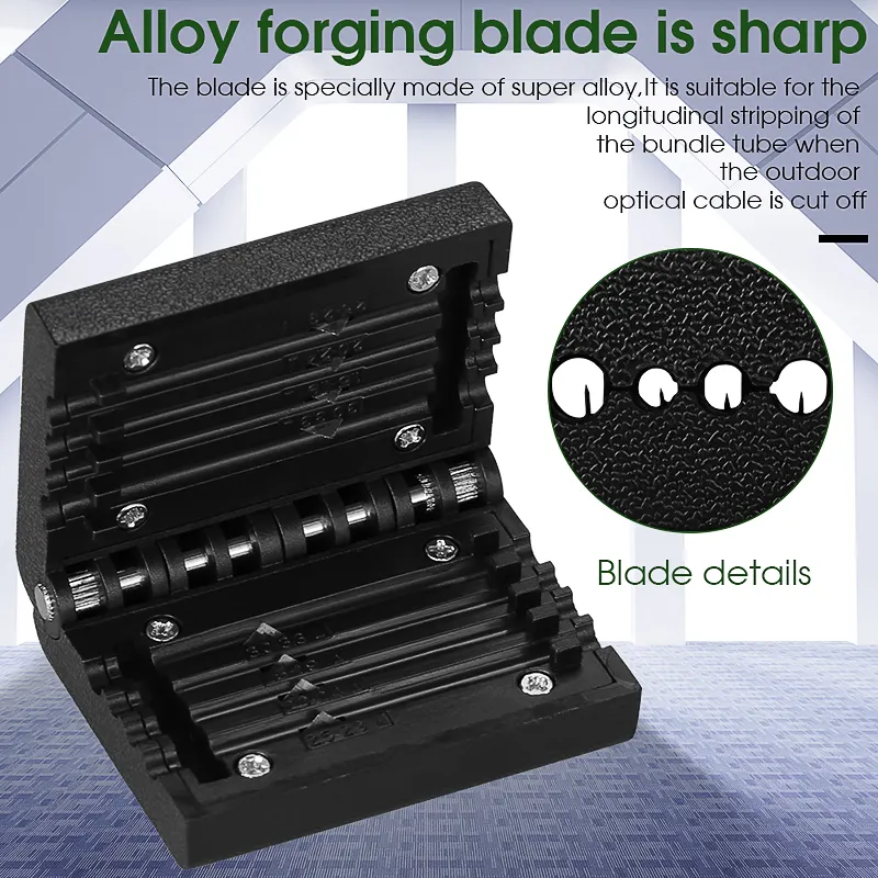 COMPTYCO fiber tool loose tube slitting machine 1.5-3.3mm longitudinal cutter open cover peeler leather fiber peeler