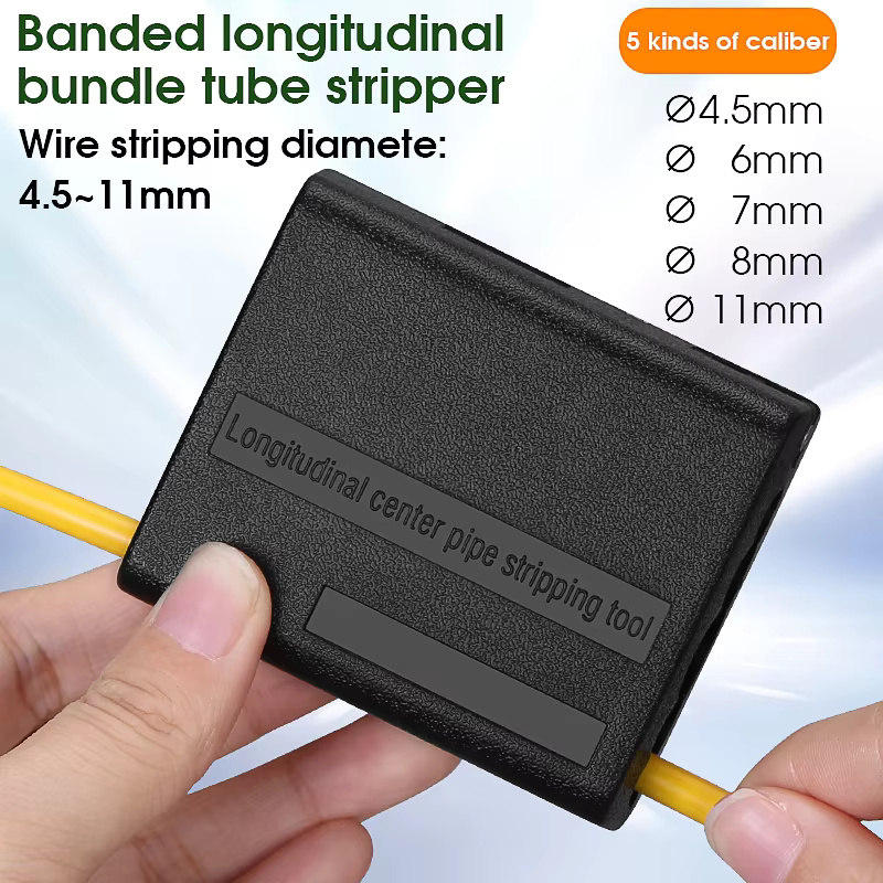COMPTYCO Fiber Tool Loose Tube Slitter 4.5-11mm strip longitudinal cutter center bundle tube stripper leather fiber stripper