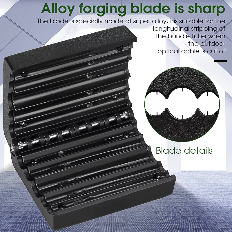 COMPTYCO Fiber Tool Loose Tube Slitter 4.5-11mm strip longitudinal cutter center bundle tube stripper leather fiber stripper
