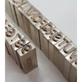 Marking Sets Interchangeable Type W/O Hand Holder - Numbers 0-9