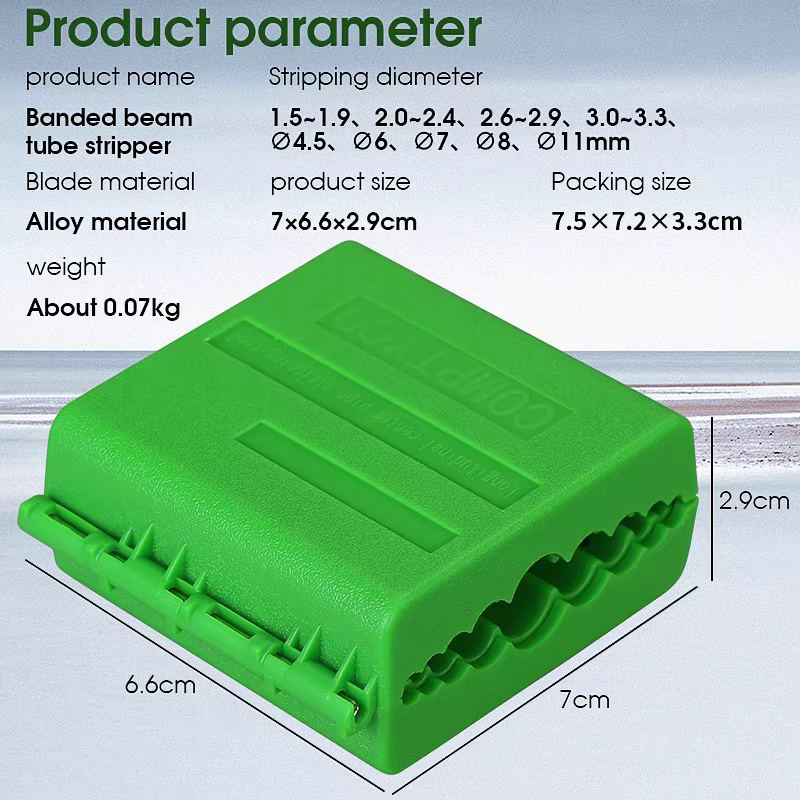 COMPTYCO FTTH Fiber Tool Loose Tube Slitter AUA-09 Ribbon Longitudinal 2-in-1 leather wire Stripper 1.5-11mm Fiber Stripper