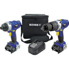 18V COMBI/IMPACT DRIVER TWIN PACK 2 X 2.0AH LI ION