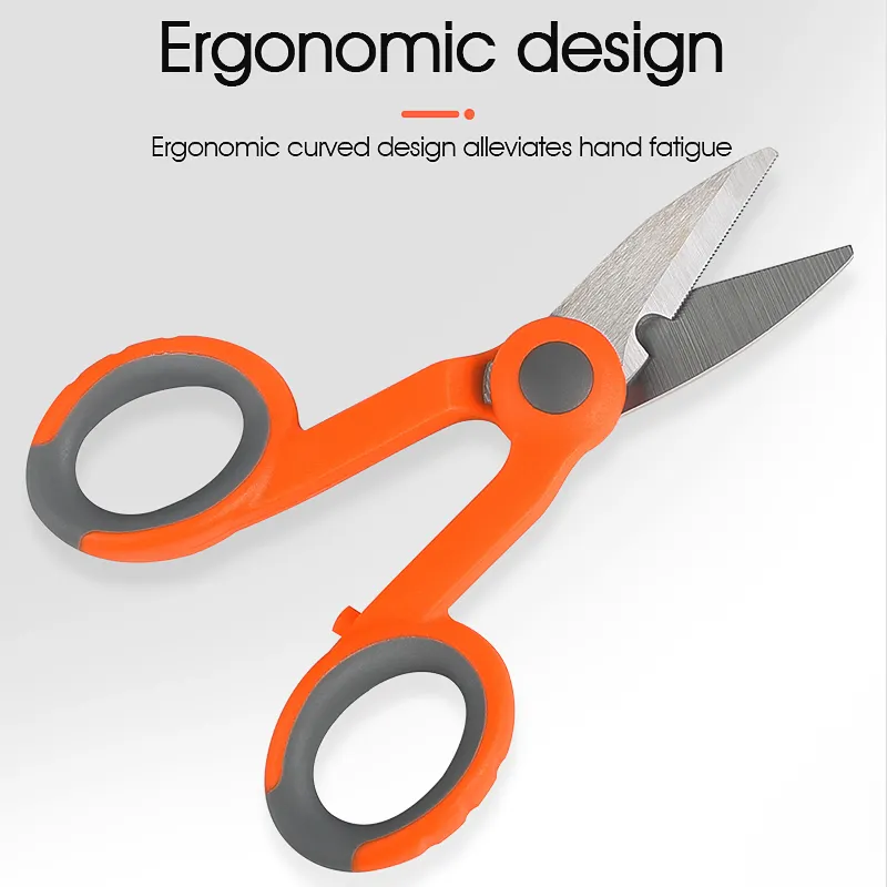 COMPTYCO fiber optic scissors serrated fiber velvet aramid scissors electrician scissors fiber tail jumper scissors hardware tools
