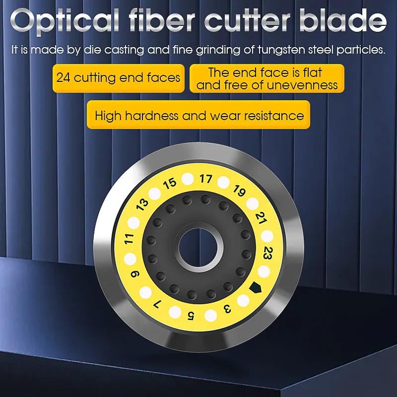 COMPTYCO AUA-X1/X2 fiber optic cutting blade replacement blade yellow 24 cutting end face