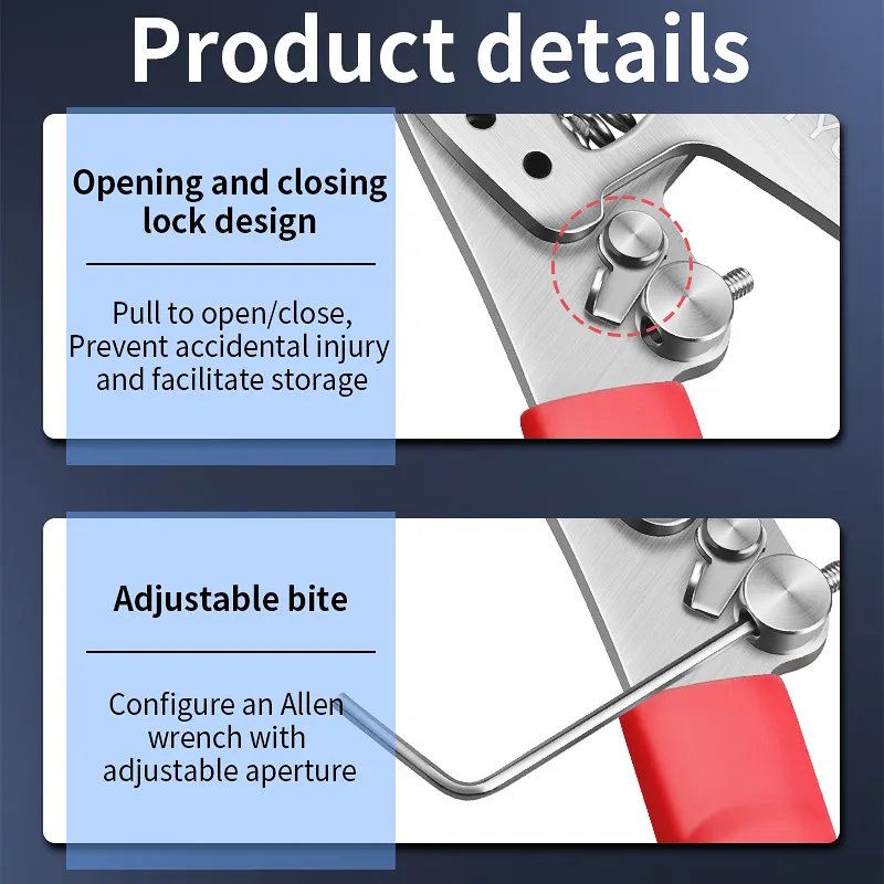 Factory hot selling K7FTTH wire stripping tool, seven in one stainless steel wire stripper, fiber optic seven port wire stripping pliers