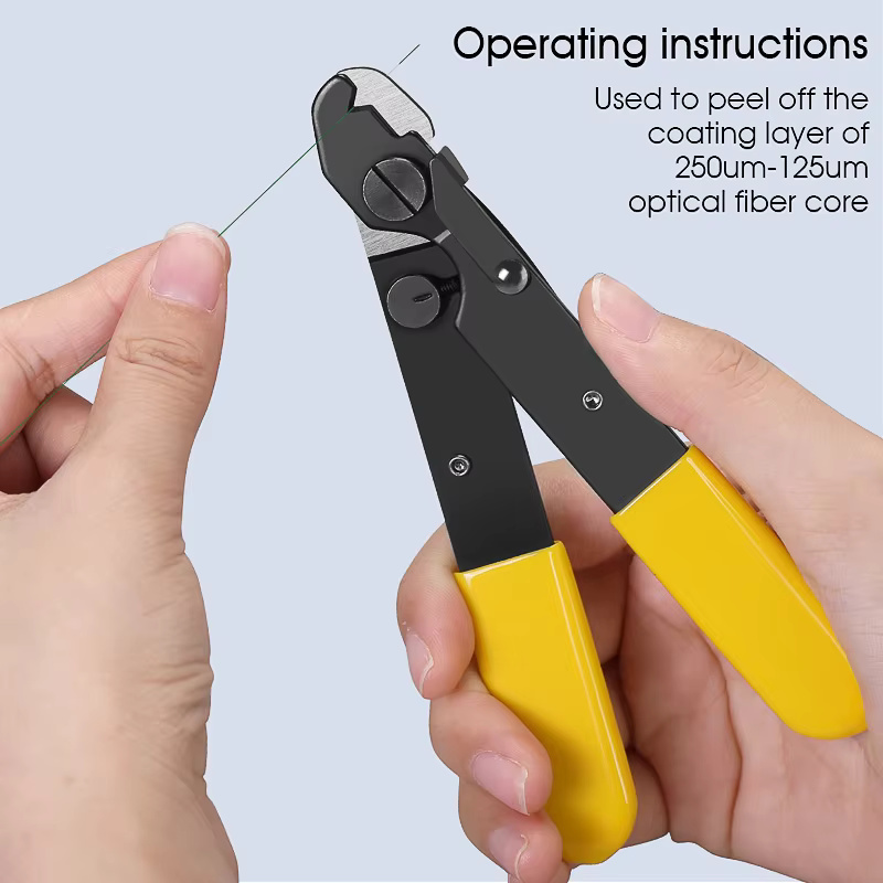 COMPTYCO FO103-S Single Hole Cable Stripper FTTH Fiber Fusion Splicing Tool Bare Fiber Leather Fiber Stripper