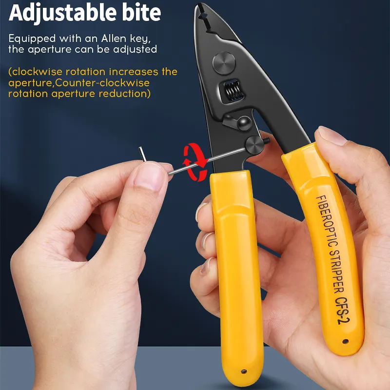 COMPTYCO CFS-2 is a dual port cable stripper designed specifically for FTTH fiber fusion splicing.
