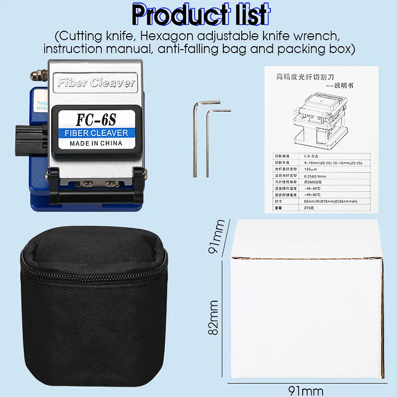 COMPTYCO FC-6S high-precision fiber cutting knife automatic return three in one fixture cold cutting machine