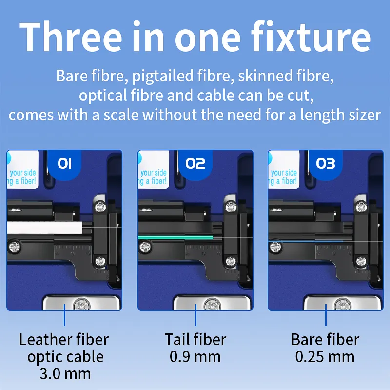 COMPTYCO's affordable FC-6S high-precision fiber cutting knife with automatic return three in one fixture for fiber cold splicing cutting machine