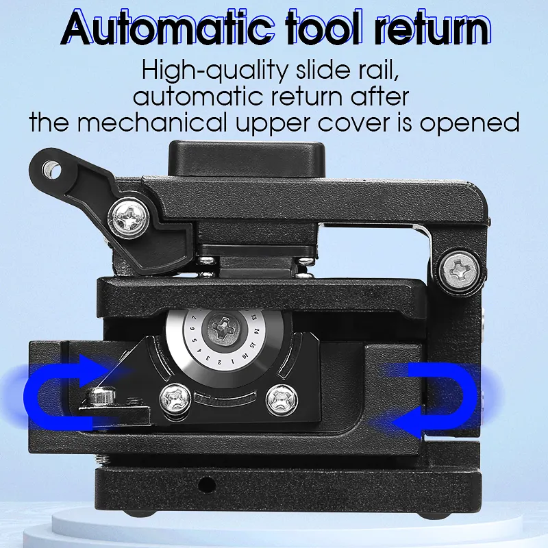 COMPTYCO AUA-7S High-Precision Automatic Return Fiber Optic Cutter 3in1 Fixture Cold Joint Tool for FTTH Fiber Cleaver