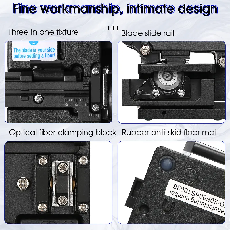COMPTYCO AUA-7S High-Precision Automatic Return Fiber Optic Cutter 3in1 Fixture Cold Joint Tool for FTTH Fiber Cleaver