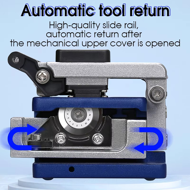COMPTYCO AUA-6S High-Precision Automatic Return Fiber Optic Cutter 3in1 Fixture Cold Joint Tool for FTTH Fiber Cleaver