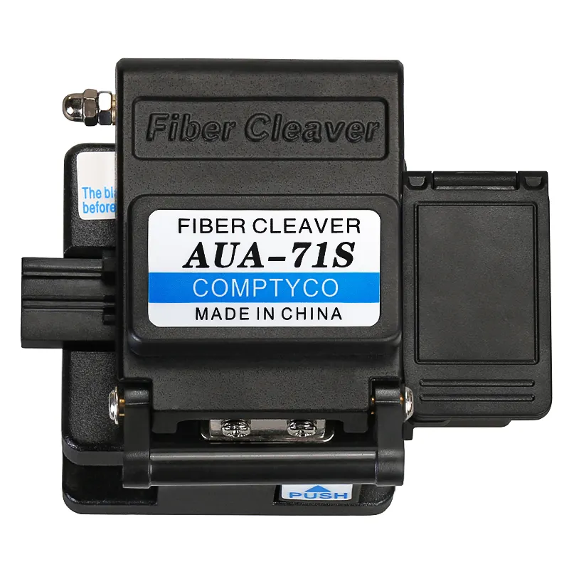 COMPTYCO AUA-71S High-Precision Automatic Return Fiber Optic Cutter with waste fiber box Cold Joint Tool for FTTH Fiber Cleaver