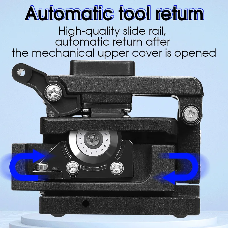 COMPTYCO AUA-71S High-Precision Automatic Return Fiber Optic Cutter with waste fiber box Cold Joint Tool for FTTH Fiber Cleaver
