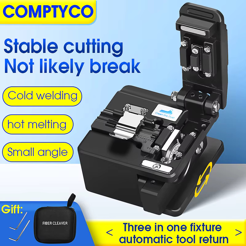 COMPTYCO Fiber Small Type Cutter High Quality Optic High Precision Hot Melt S-08 Fiber Optical Cutting Tool Fiber Cleaver