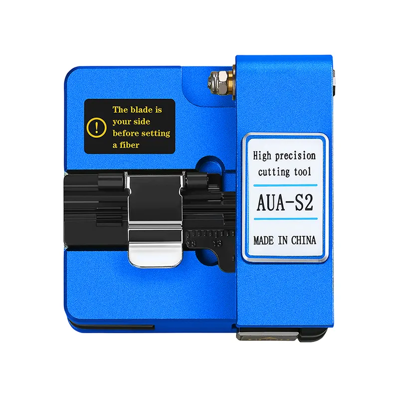 COMPTYCO High Precision Fiber Optic Cutter for Fusion Splicing with waste fiber box AUA-S2 hot melt Optical Fiber Cleaver