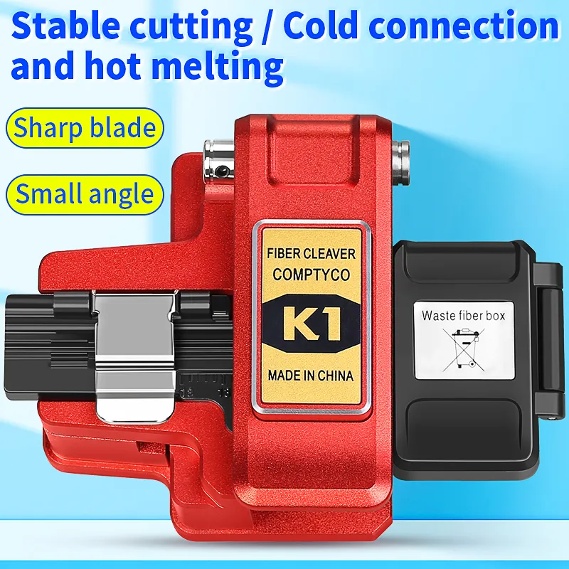 COMPTYCO K1 High precision Hot Melt Fiber Cutting Knife Fiber Fusion Splicing Tool Cutting Machine Automatic Return Knife