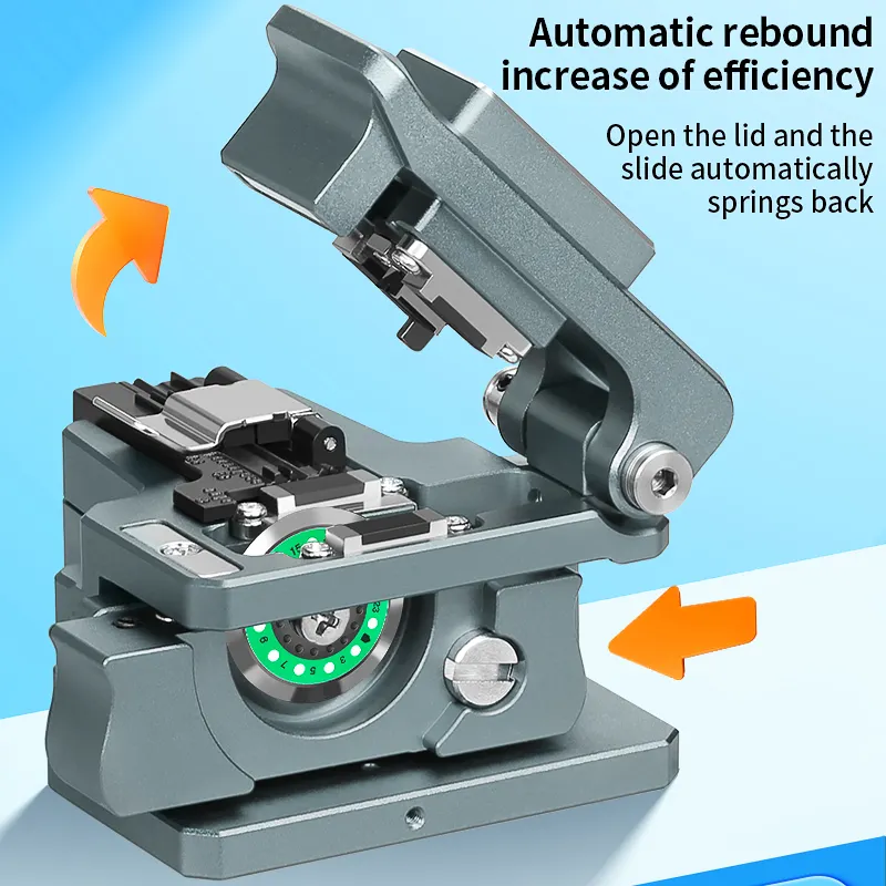 COMPTYCO cost-effective K1 fiber cutting machine, black automatic fiber return cutting machine, hot melt fiber cutting machine