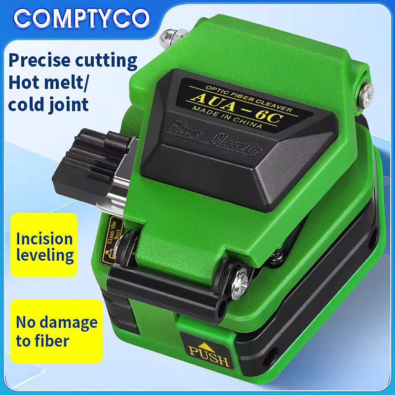 COMPTYCO Automatic return FTTH Fiber Optic Cutter for Fusion Splicing AUA-6C SKL-6C HB-6C hot melt tools Optic Fiber Cleaver